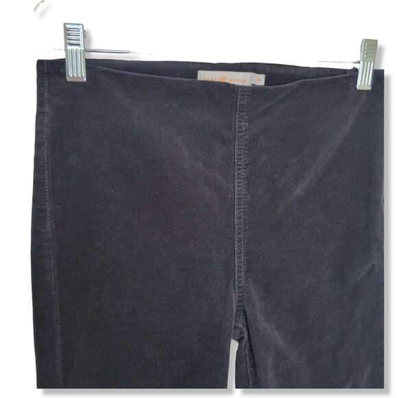 Tory Burch Billet Legging Black Corduroy Skinny Pants Side Zip Closure Size 25 - Picture 5 of 12